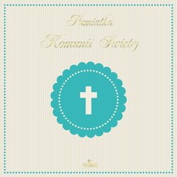 Pamiątka Komunii Świętej wer. niebieska