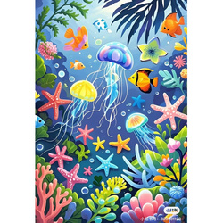 Malowanie po numerach Rafa koralowa 40x50cm