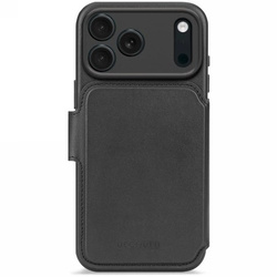 Etui Decoded Leather Detachable Wallet MagSafe na iPhone 17 Pro Max - czarne