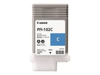CANON PFI-102C dye ink cartridge cyan standard capacity 130ml 1-pack