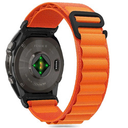 Pasek Tech-Protect Nylon Pro na Garmin Fenix 5 / 6 / 6 Pro / 7 / 8 (47 MM) - pomarańczowy