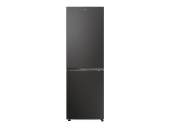 Candy ECN2CQTEB186 Refrigerator, E, Freestanding, Combi, Height 185cm, Fridge net 235 L, Freezer net 120 L, Black