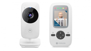 Motorola | Video Baby Monitor | VM481 2.0" | 2.0" diagonal color screen; LED sound level indicator; Infrared night vision; 2.4GHz FHSS wireless techno