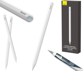 Baseus bezprzewodowy aktywny rysik + wymienna końcówka biały (SXBC020002)