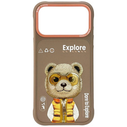 Etui Nimmy Cool&Cute 2.0 Bear na iPhone 17 Pro - beżowe