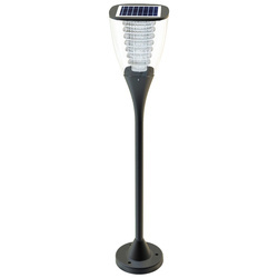 Solarna lampa ogrodowa PEARL 100lm, ciepłe białe światło LED x7, panel solarny 1.6W, czujnik zmierzchowy, wysokość 80cm