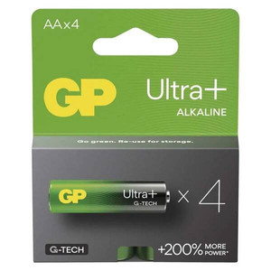 Bateria alkaliczna, AA (LR6), AA, 1.5V, GP, blistr, 4-pack, ultra plus