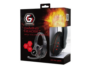 GEMBIRD GHS-402 Gembird Gaming słuchawki z mikrofonem i regulacją głośności, glossy black