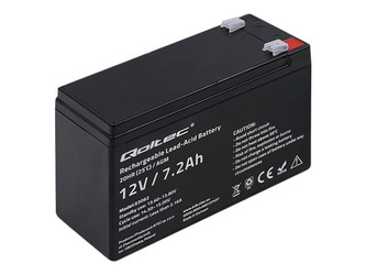 QOLTEC 53062 AGM battery 12V 7.2 Ah max 108A