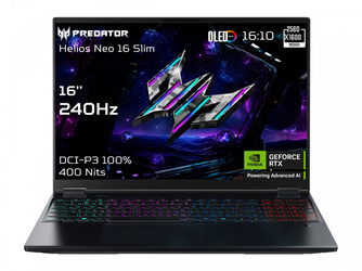 Acer Predator Helios Neo 16S AI PHN16S-71-95J5 16" FHD i9-275HX/64GB/1000GB/NVIDIA GF RTX 5070 Ti/Win11/ENG kbd/Black/2Y Warranty