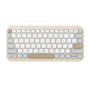 Asus Marshmallow KW100 | Keyboard | Wireless | US International | Oat Milk | Bluetooth