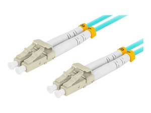 LANBERG fiber optic patchcord MM LC/UPC-LC/UPC duplex 3m LSZH om3 50/125 3.0mm aqua