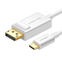 Kabel USB-C UGREEN Display Port 1,5m (biały)  40420