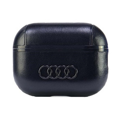 Etui Audi Leather Big Logo na AirPods Pro 2 - czarne