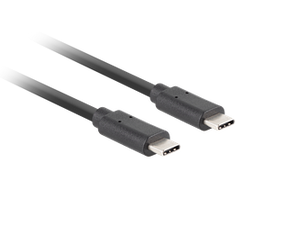 KABEL USB-C M/M 3.1 GEN 2 0.5M 10GB/S PD100W CZARNY LANBERG