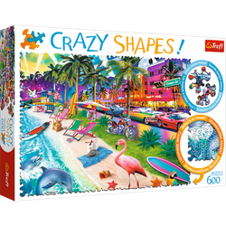 Puzzle 600 Crazy Shapes Plaża w Miami 11132