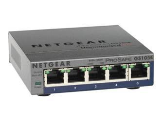 NETGEAR GS105E-200PES Netgear ProSafe Plus 5-Port Gigabit Desktop Switch Metal (GS105E v2)