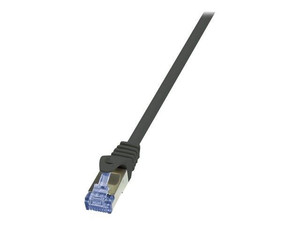 LOGILINK CQ4023S LOGILINK - Patchcord kat.6A/7, 600MHz S/FTP PIMF PrimeLine czarny 0,50m