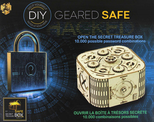 Łamigłówka Treasure Box Geared Safe Secret diy poziom 3/4