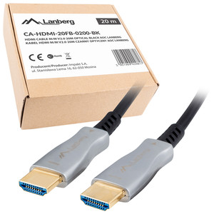 LANBERG HDMI v2.0 M/M cable 20m optical AOC black