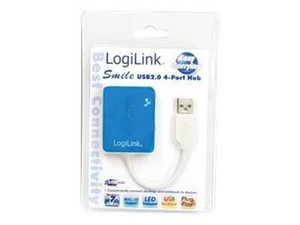 LOGILINK UA0136 LOGILINK - HUB USB 4 portowy Smile niebieski
