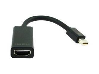 GEMBIRD A-MDPM-HDMIF-02 Gembird adapter mini displayport 1.1->HDMI, na kablu, czarny