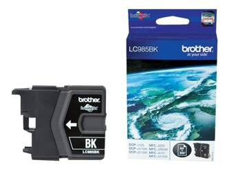 BROTHER LC985BK Tusz Brother LC985BK black 300pgs DCPJ125/J315w/J515w/J220/J265w