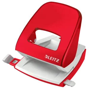 LEITZ 50081026 Dziurkacz duży metalowy Leitz WOW NeXXt Czerwony