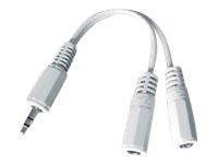 GEMBIRD CCA-415W Gembird adapter rozdzielacz JACK M /2XJACK F 10cm blister