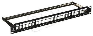 Patch panel A-LAN PK020 (1U; 19"; 24xRJ-45)