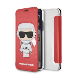 Etui Karl Lagerfeld Karl Space Cosmonaut na iPhone X / XS - czerwone