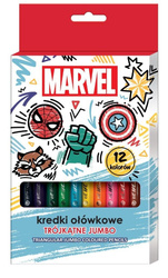 Kredki ołówkowe trójkątne jumbo Avengers 12 kol