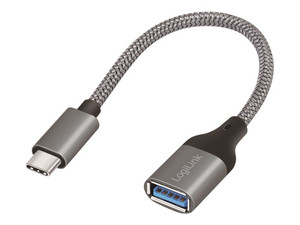 LOGILINK CU0106 Adapter USB 3.2 Gen1 Type-C C/M na USB-A/F OTG aluminium 0.15m
