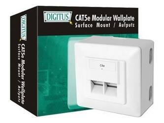 DIGITUS DN-9002-N Gniazdo natynkowe Digitus kat.5e podwójne ekranowane