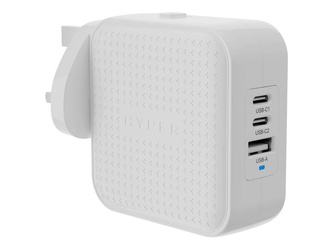 Hyper HyperJuice 70W USB-C GaN Travel Charger, White | HJ1003WHWWGL