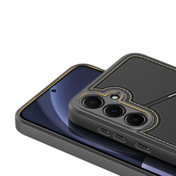 Etui Dux Ducis Rafi II na Samsung Galaxy S25+ z podstawką i portfelem - czarne