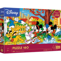 Puzzle 160 40-lecie Trefl  Zabawa w kałużach Disney Mickey Mouse and Friends 40055