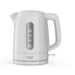 Adler Kettle | AD 1380w | Electric | 2200 W | 1 L | Polypropylene | 360° rotational base | White