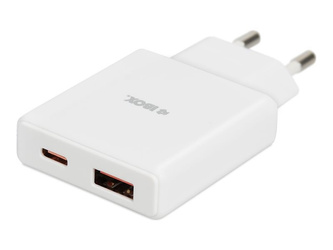 IBOX Wall charger C-43 SLIM PD30W USB A+C WHITE