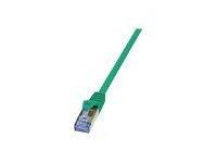 LOGILINK CQ3015S LOGILINK Patchcord Cat.6A 10G S/FTP PIMF PrimeLine 0,25m zielony