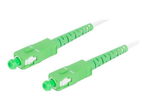 LANBERG fiber optic patchcord SM SC/APC-SC/APC simplex 25m LSZH g657a2 3.0mm white