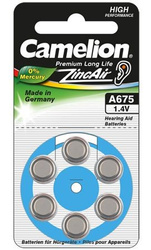 Camelion | A675/DA675/ZL675 | Zinc air cells | 6 pc(s)