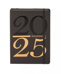 Kalendarz 2025 Kraft A5 czarny DNS