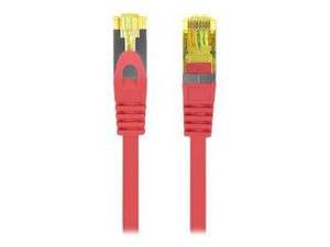 LANBERG Patchcord Kat.6A S/FTP LSZH CU 2m czerwony