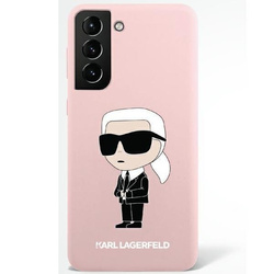 Etui Karl Lagerfeld Silicone Ikonik na Samsung Galaxy S23 Ultra - różowe