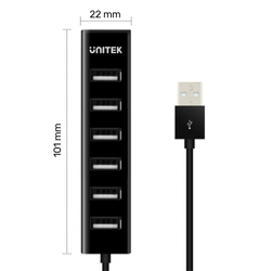 Unitek Y-2160 hub 7x USB 2.0