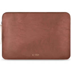 Torba Tech-Protect Fleece na laptopa 15-16 - brązowa