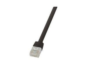 LOGILINK CF2023U LOGILINK - Patchcord Cat.6 U/UTP, dł. 0.5m, płaski SlimLine, czarny