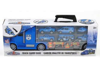 Transporter policyjny z 6 autami