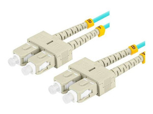 LANBERG fiber optic patchcord MM SC/UPC-SC/UPC duplex 5m LSZH om3 50/125 3.0mm aqua
